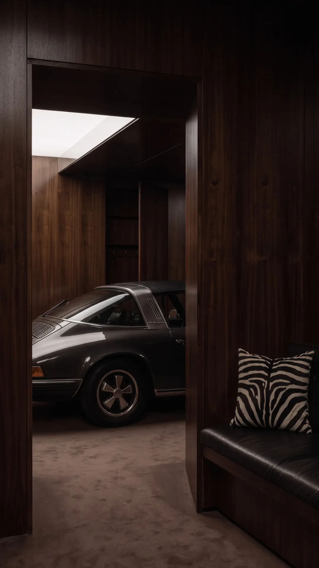 Oyster Bar, Paris concept — lounge with leather bench